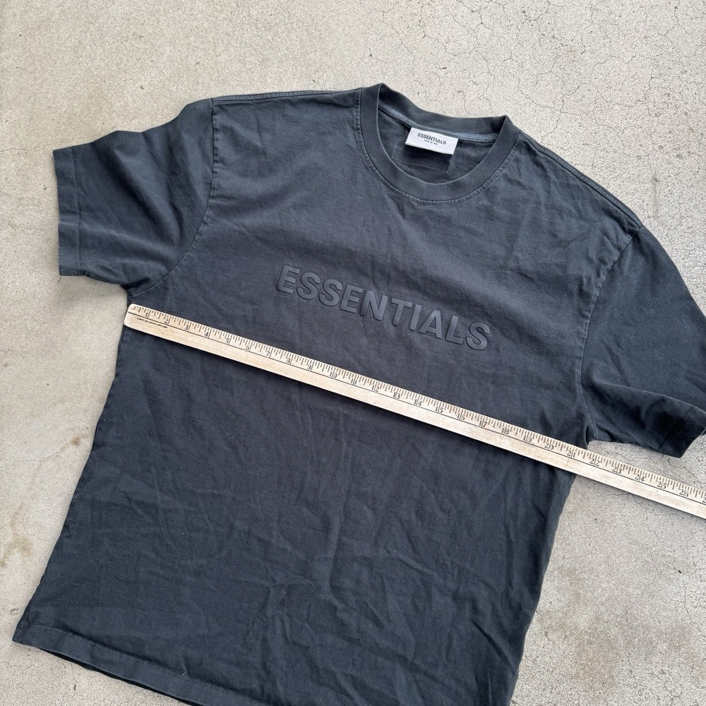 Essentials Black Tee Shirt Large Fear of God Cotton - Picture 4 of 7
